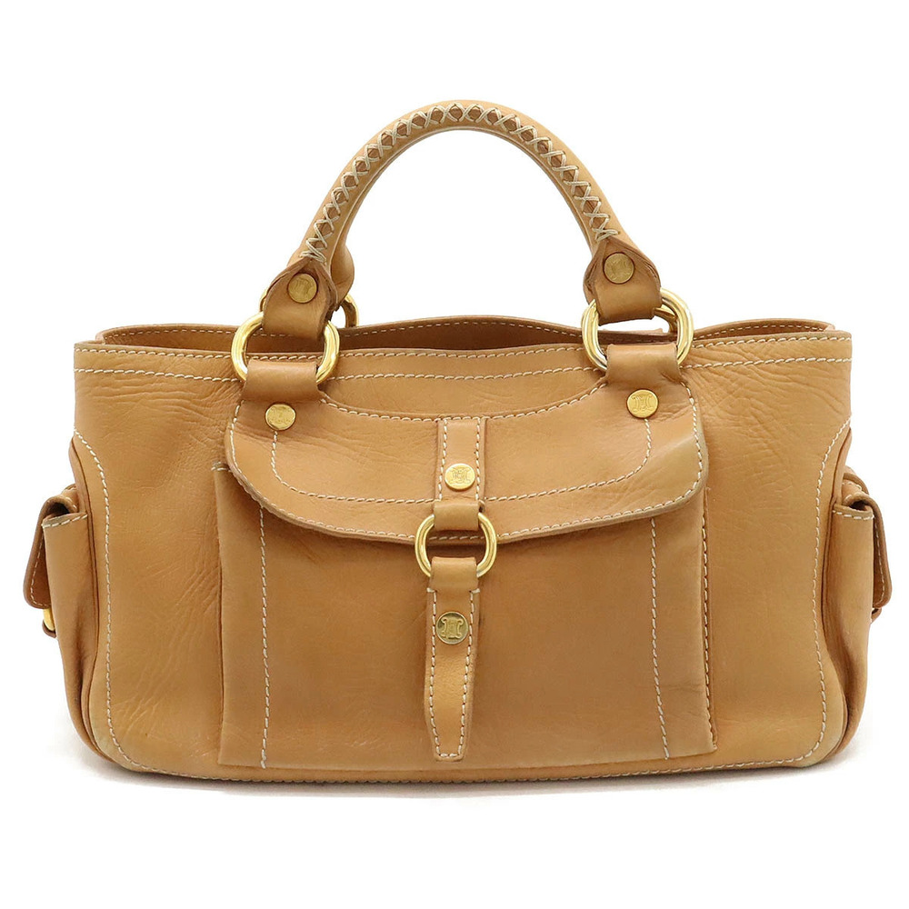 Celine Boogie Bag Handbag Leather Camel Brown
